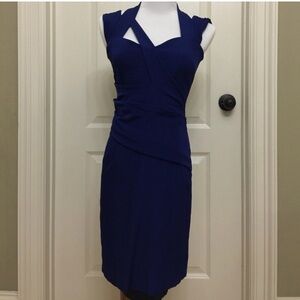 Reiss Navy Midi Dress